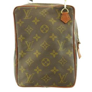 LOUIS VUITTON M3552 モノグラム キャンバス 旧型ダヌーブ ショルダーバッグ ゴールド金具 ブラウン