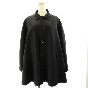 Christian Dior SPORT リバーシブル チェック柄 コート ポンチョ ケープ マント ロゴボタン ウール ホワイト グレー系 M