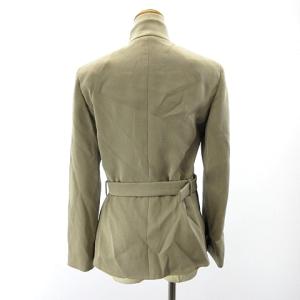 GIORGIO ARMANI タグ付き 黒タグ セットアップ スタンドカラー ジャケット ブルゾン スラックス パンツ ベージュ