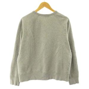 Acne Studios スウェット トレーナー COLLEGE L FACE PSS16 ワッペン グレー M