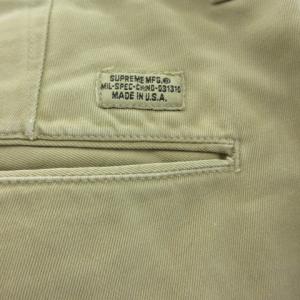 Supreme チノパン ワークパンツ 34 ベージュ