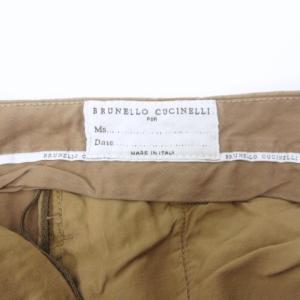 BRUNELLO CUCINELLI スラックス ストレッチパンツ スキニー コットン ブラウン ベージュ 系 38 S 1217