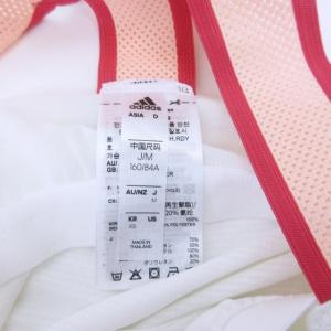 adidas タグ付 ワンピース テニス バドミントン ウェア ロゴ プリント 白 ホワイト M GH4632 1229