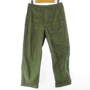 21SS ベイカーパンツ スラックス コットン オリーブ グリーン系 36 M相当