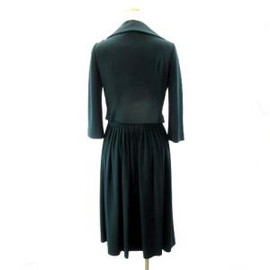 SYBILLA アンサンブル セットアップ ワンピーススーツ ボレロジャケット ダークグリーン L