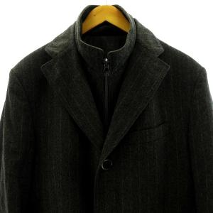 CORNELIANI チェスターフィールド コート ジャケット アウター ウール グレー 50 L相当 ECR17