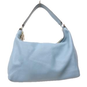 COACH セレスト EW ホーボー ペブルドレザー ショルダーバッグ 2WAY レザー ロゴ ブルー