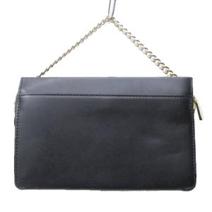 MICHAEL KORS チェーン ハンドバッグ ショルダーバッグ ミニバッグ レザー ロゴ 黒 ブラック ECR17