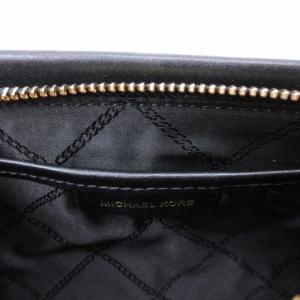 MICHAEL KORS チェーン ハンドバッグ ショルダーバッグ ミニバッグ レザー ロゴ 黒 ブラック ECR17