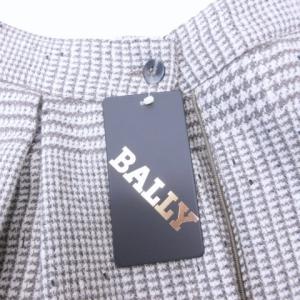 BALLY タグ付 ショートパンツ ハーフパンツ ウール グレンチェック グレー ベージュ 系 40 約M ECR17