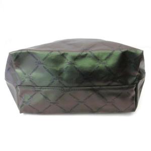 Longchamp ル プリーアージュ トートバッグ ハンドバッグ メタリック グリーン ブラウン ECR17