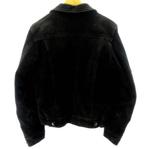 Schott ヴィンテージ トラッカージャケット スエード レザー 38 ブラック