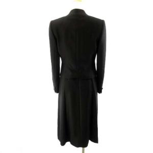 GIVENCHY HI FORMAL 美品 フォーマル アンサンブル セットアップ ワンピース スーツ 喪服 礼服 黒 ブラック 8 M IBO35
