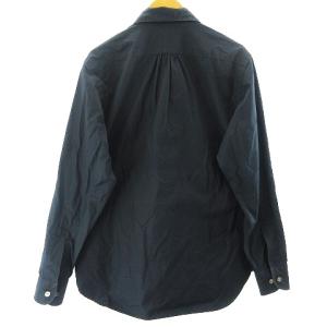 HAVERSACK チンストラップ シャツ ブラウス カットソー 長袖 コットン ネイビー L IBO35