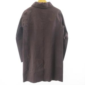 MACKINTOSH ライナー付き ゴム引き ステンカラーコート ジャケット アウター コットン パープル 36 M相当 IBO35