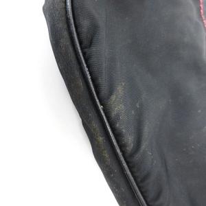 PRADA 三角プレート ロゴ アクセサリー ポーチ ハンドバッグ ナイロン ブラック ピンク