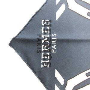 HERMES 美品 ポワントゥ ポワンテュ Caleche Elastique カレーシュ エラスティック 三角 スカーフ トライアングル