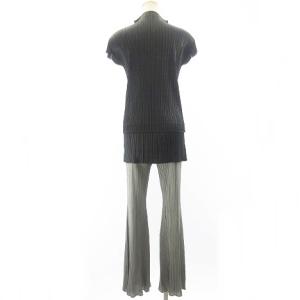 PLEATS PLEASE ISSEY MIYAKE セットアップ ドット柄 レイヤード カットソー パンツ 3 グレー