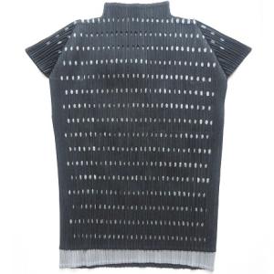 PLEATS PLEASE ISSEY MIYAKE セットアップ ドット柄 レイヤード カットソー パンツ 3 グレー