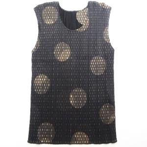 PLEATS PLEASE ISSEY MIYAKE セットアップ カットソー スカート ドット柄 ロング 4 ブラウン系