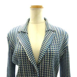 PLEATS PLEASE ISSEY MIYAKE セットアップ プリーツ ジャケット パンツ 総柄 4 ブルー パープル