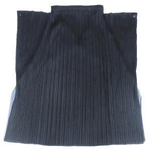 PLEATS PLEASE ISSEY MIYAKE 07SS カッティング レイヤード スカート ロング 4 ブラック グレー