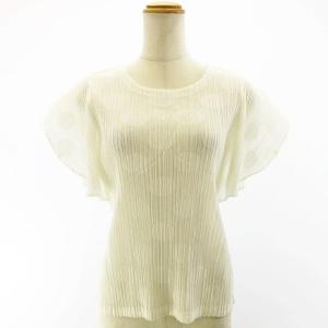 PLEATS PLEASE ISSEY MIYAKE 09SS 変形 メッシュ ドット カットソー ホワイト 3 STK