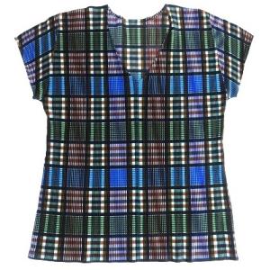 12AW チェック柄 マルチカラー カットソー 半袖 3 STK