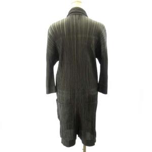 PLEATS PLEASE ISSEY MIYAKE PP13-JI586 オールインワン サロペット デニム 転写 ブラック ダークグレー