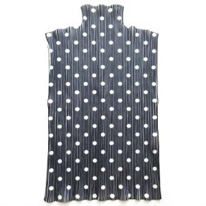 07SS カットソー ポルカドット柄 ハイネック 3 グレー