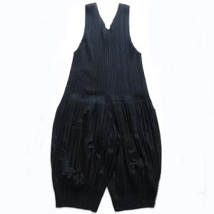 オールインワン ジャンプスーツ ワンピース バックジップ ブラック 3