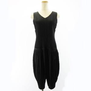 PLEATS PLEASE ISSEY MIYAKE オールインワン ジャンプスーツ ワンピース バックジップ ブラック 3