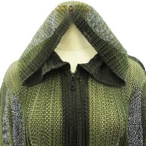 PLEATS PLEASE ISSEY MIYAKE メッシュ パーカー フーディー カットソー 2点 セット グリーン 3