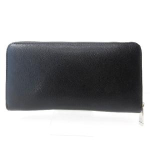 EMPORIO ARMANI イーグル ロゴ金具 長財布 ウォレット ラウンドファスナー ブラック