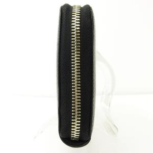 EMPORIO ARMANI イーグル ロゴ金具 長財布 ウォレット ラウンドファスナー ブラック