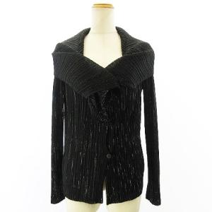 ISSEY MIYAKE プリーツカーディガン L ブラック