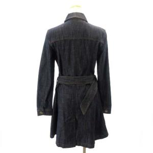EMPORIO ARMANI タグ付き デニム ワンピース コート ジャケット 3G2L66 インディゴブルー 40 約M