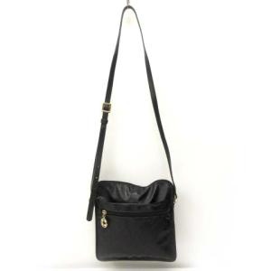 GHERARDINI ソフティ ショルダーバッグ ポシェット ジップ 軽量 黒 ブラック WY