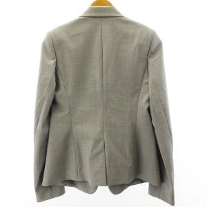 Theory パンツスーツ セットアップ シングル 1B ジャケット ウール グレー 4 L相当 ECR17