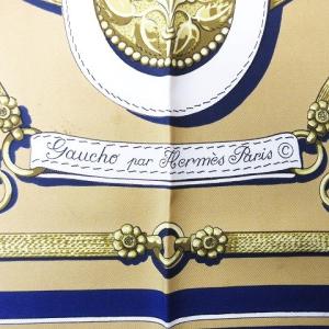 HERMES エルメス カレ GAUCHO PAR 装飾馬具 スカーフ ブルー HERMES エルメス カレ GAUCHO PAR 装飾馬具 スカーフ ブルー