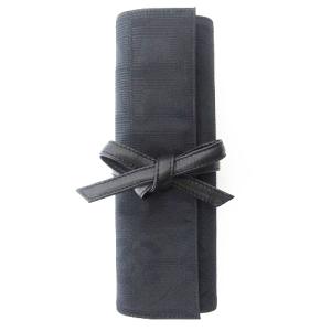 ニュートラベルライン ロゴ 折り畳み アクセサリー 小物 ポーチ ケース レザー ナイロン ブラック