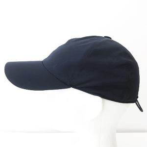 Ermenegildo Zegna ナイロン キャップ 帽子 ドローコード ネイビー L