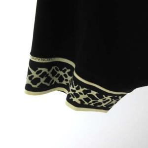 LEONARD ジャケット カーディガン シルク 長袖 ストレッチ 黒 ブラック 大きいサイズ LL IBO38