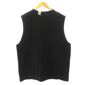 エヌハリ UNDER SUMMIT WEAR タンクトップ ノースリーブ カットソー 25 RCH 黒 ブラック 38 約M