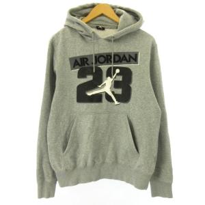 エアジョーダン フーディ パーカー スウェット プルオーバー 裏起毛 グレー M