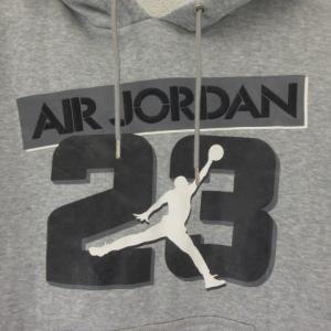 NIKE エアジョーダン フーディ パーカー スウェット プルオーバー 裏起毛 グレー M