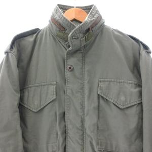 ALPHA INDUSTRIES M-65 フィールドジャケット アメリカ軍 ブルゾン ミリタリー USA製 グリーン 緑 MEDIUM REGULAR IBO37
