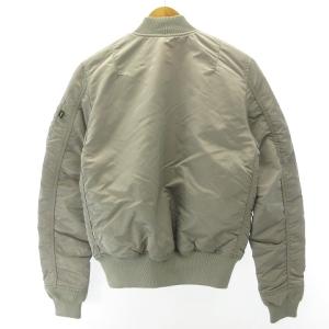 ALPHA INDUSTRIES MA-1 フライトジャケット 中綿 ブルゾン スリムフィット リバーシブル グレー レッド XS IBO37