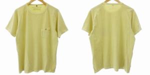 Nigel Cabourn Tシャツ 2枚セット まとめ売り ポケット ヘンリーネック 半袖 イエロー系 ネイビー サイズ50 約L IBO37