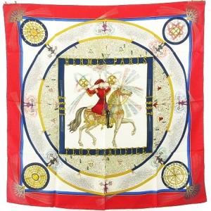 FEUX D’ARTIFICE 技巧の火 カレ90 ナポレオン 花火 総柄 スカーフ ストール ショール シルク マルチカラー